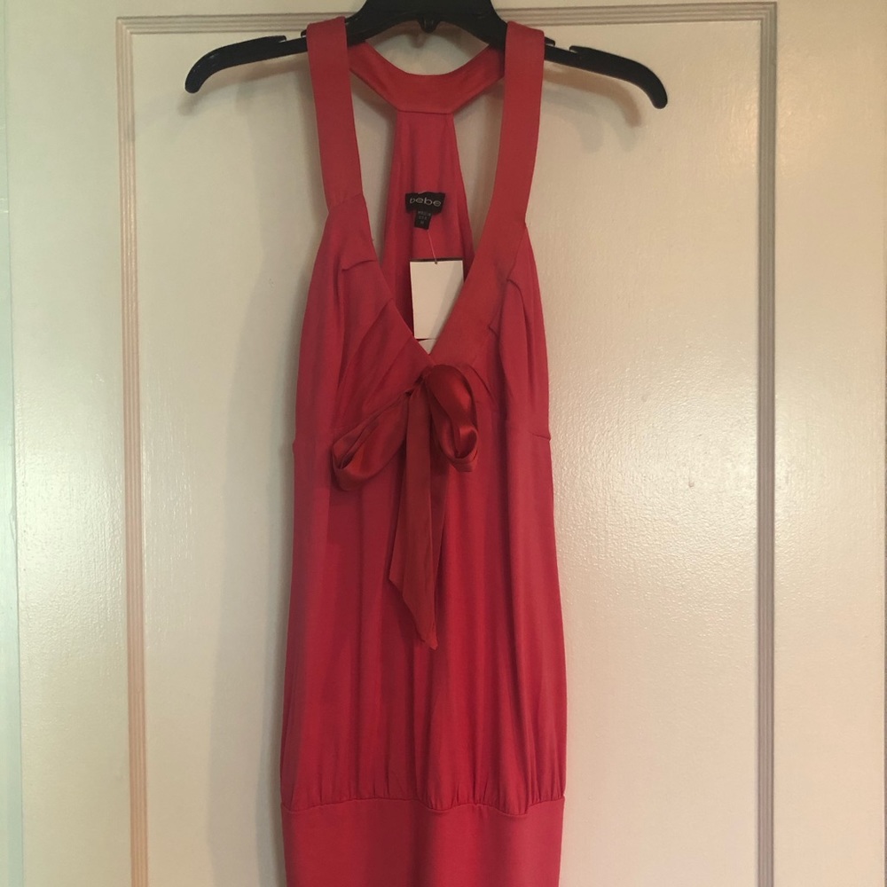 NWT BeBe Coral Mini Dress, Size M